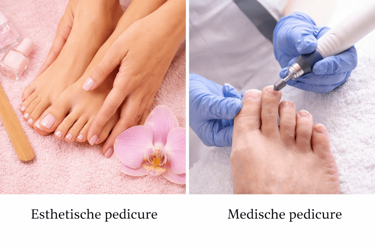 Esthetische en medische pedicure vergelijken
