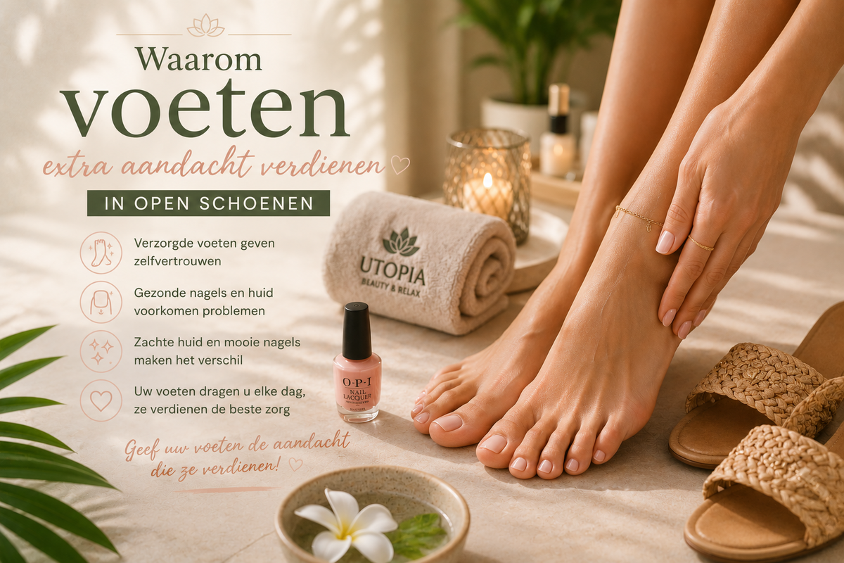 Waarom voeten extra aandacht verdienen in open schoenen bij Beauty & Relax Utopia